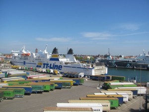 Ankunft in Schweden Trelleborg